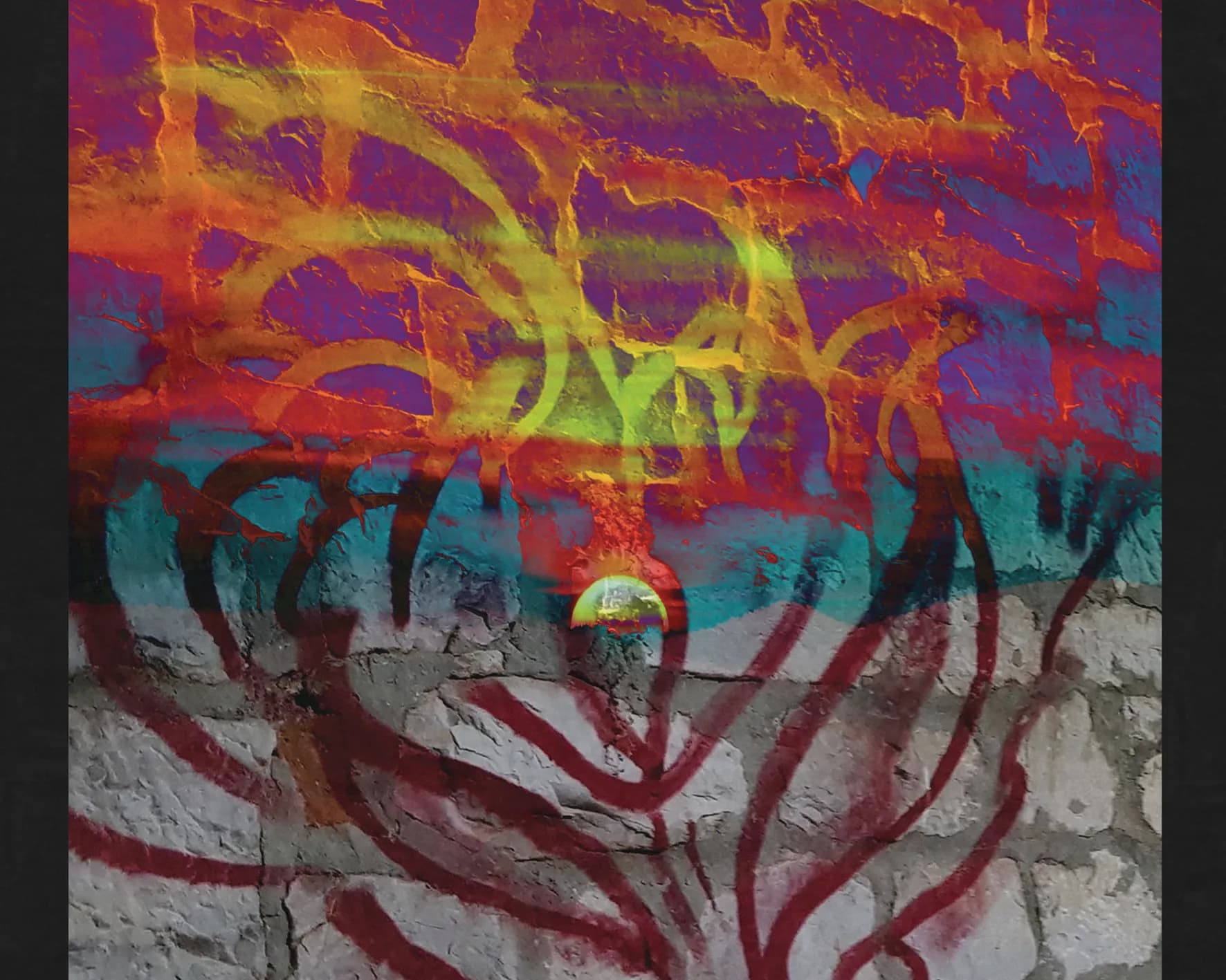 Grafiti artwork ispod CD plastike